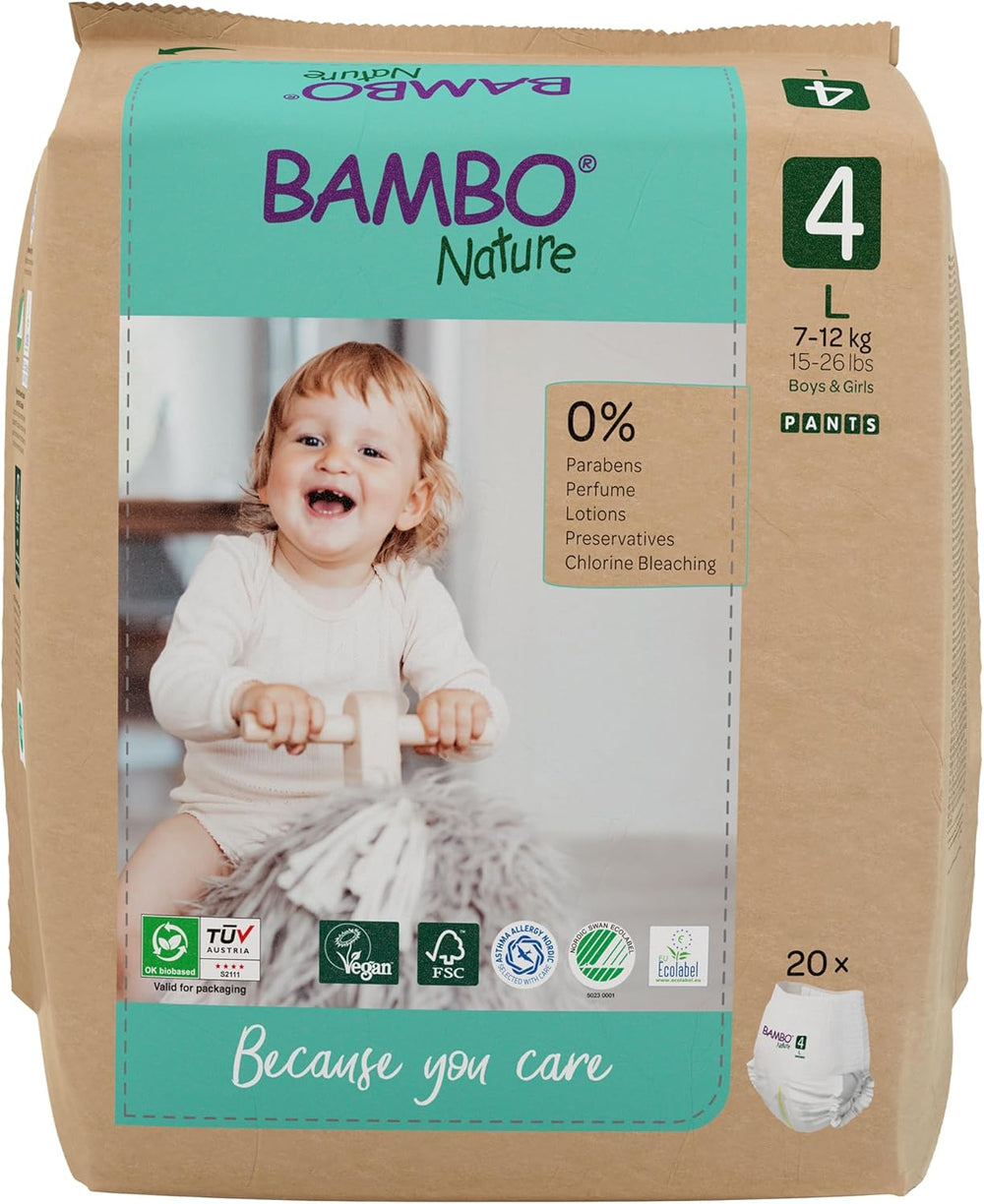 Pannolini per bambini Bambo Nature, taglia 6 (15+ kg) - Confezione mensile da 90 | Pannolini per neonati con protezione dalle perdite migliorata | Massimo comfort e libertà per i bambini attivi | Pannolini dermatologicamente testati