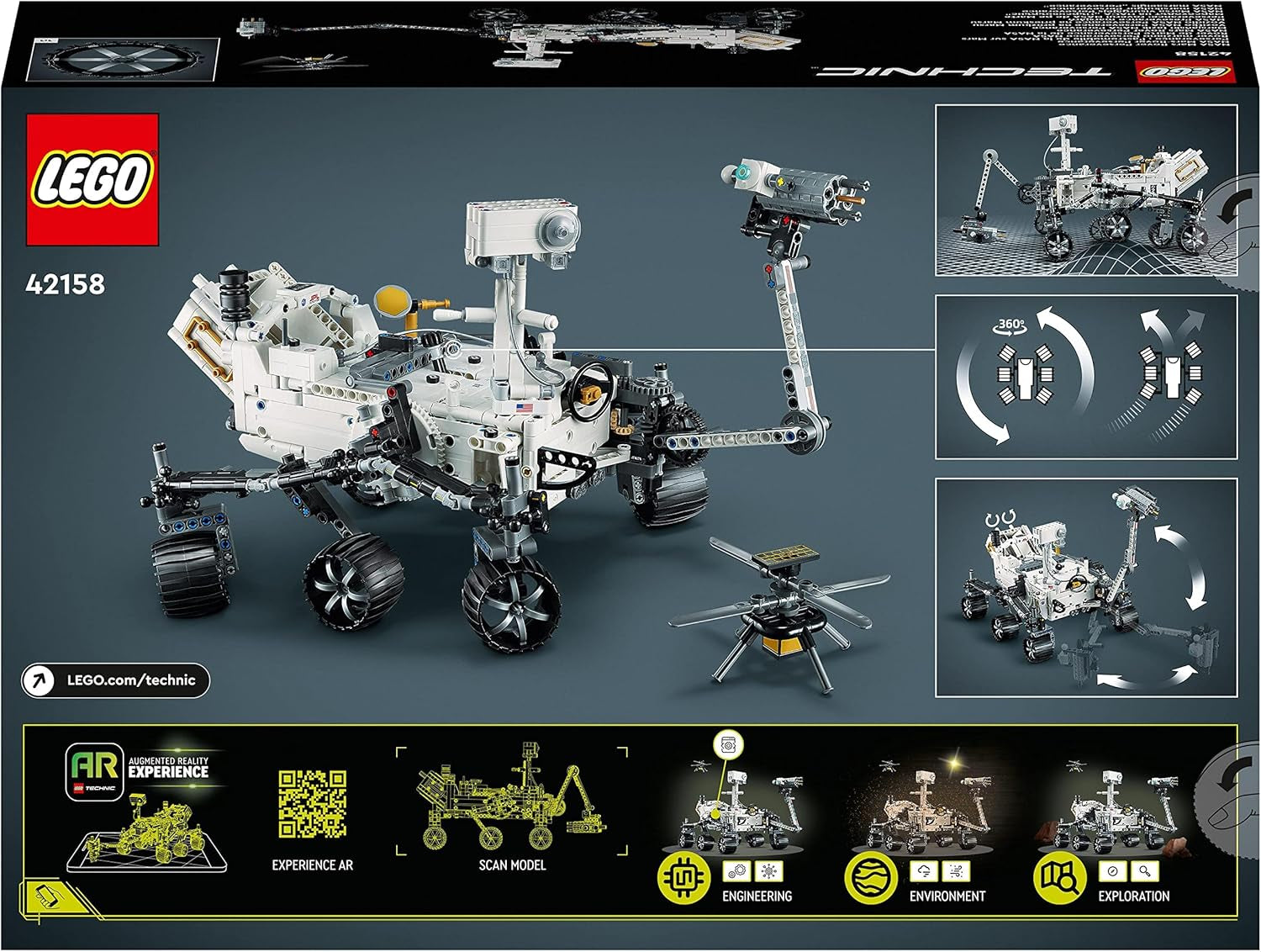 LEGO Space Toy Set 42158 Technic NASA Mars Rover Perserverance con app Ar, giocattolo da costruzione scientifico per ragazze e ragazzi 10+ set da costruzione Acquista dal negozio LEGO