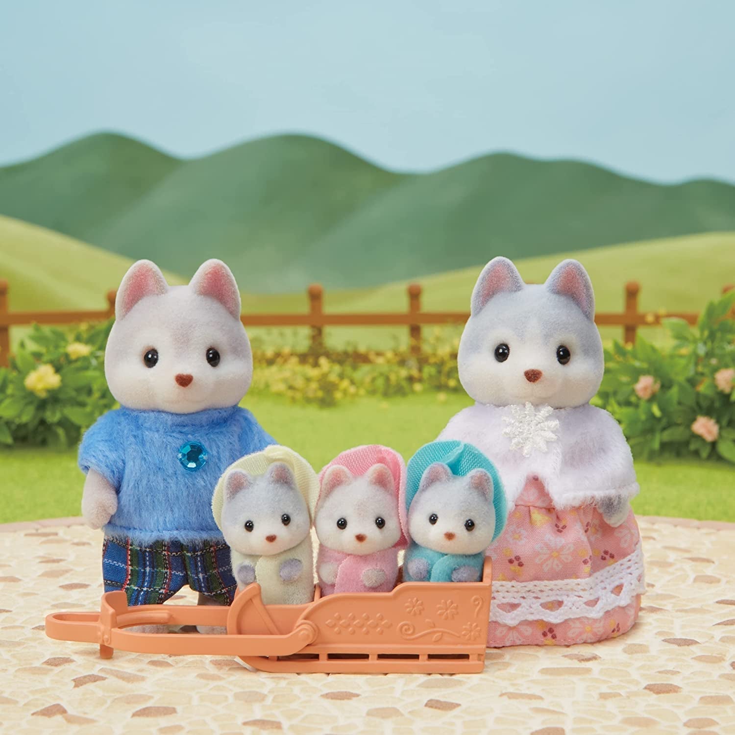 Sylvanian Families L5636 Familia Husky Papusi Naty Shop