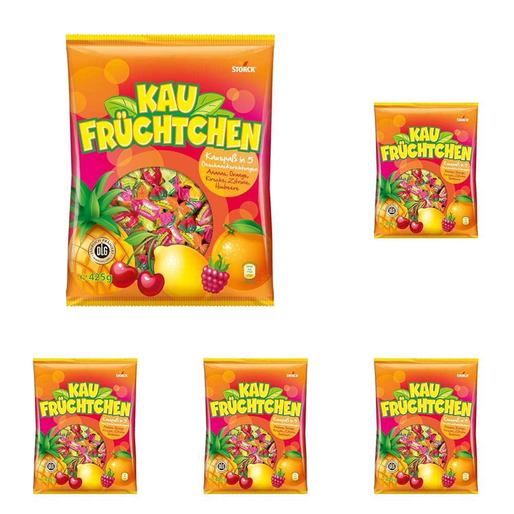 Kaufrüchtchen – 1 x 425G – caramelle ai cinque gusti di frutta Naty Shop
