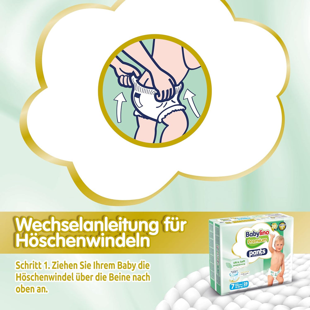 Pantaloni Premium, taglia 7, filtro ultra morbido, XL Plus (15-25 kg), 28 pezzi