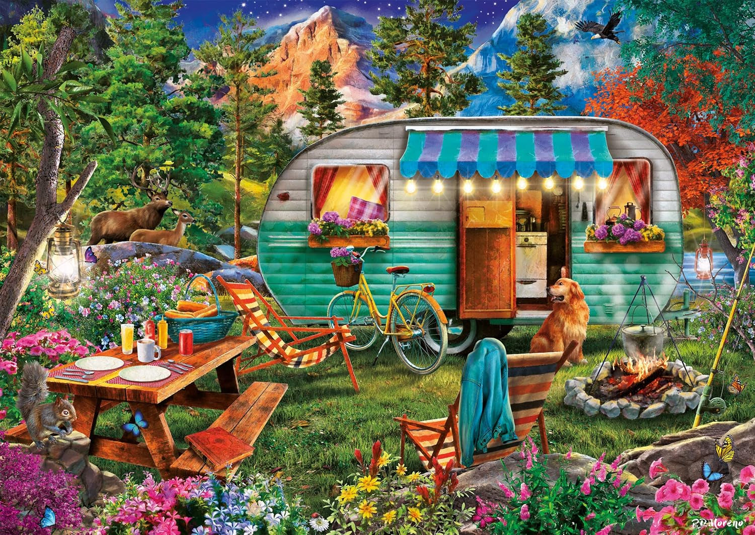 Schmidt Spiele 57379 Camper Romance, puzzle jigsaw 500 piese Puzzle Naty Shop