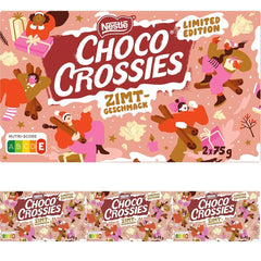 Nestlé Fiocchi leggeri di cannella e mandorle croccanti ricoperti di glassa bianca che si scioglie in bocca e aroma di cannella, confezione da 4 (2 x 75 g ciascuno)