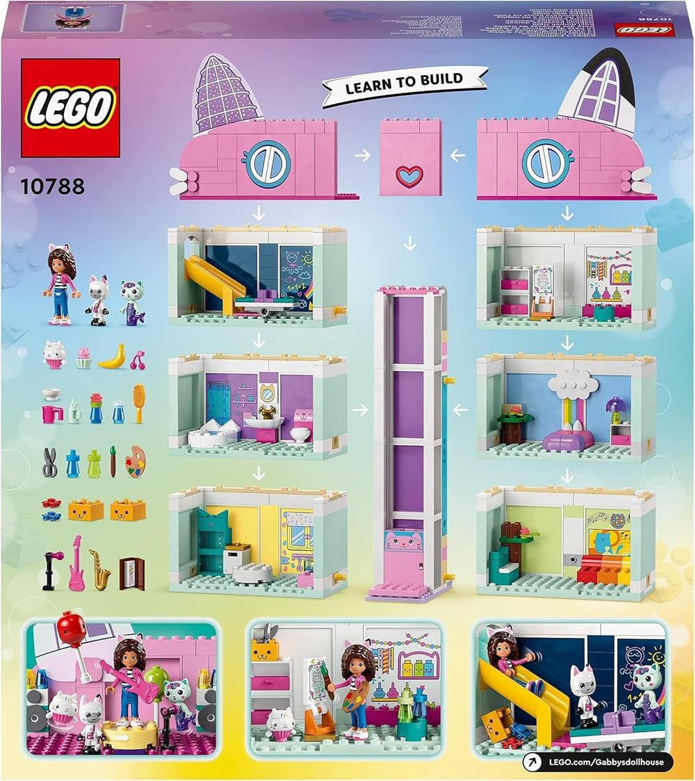 Lego 10788 Set di giocattoli per la casa delle bambole di Gabby, 8 stanze e 4 piani La casa delle bambole di Gabby con personaggi Pandi, Suricato e Kuchi e accessori, regalo per bambine, ragazzi e bambini di 4 anni, set da costruzione Besuche den LEGO-Store