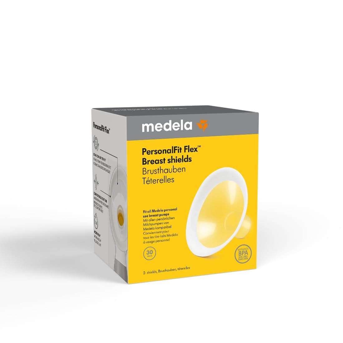 Medela Personalfit Flex husă pentru sâni Accesorii Hrana si Alaptare Bebe Naty Shop Alb XL (pachet de 2 bucăți)
