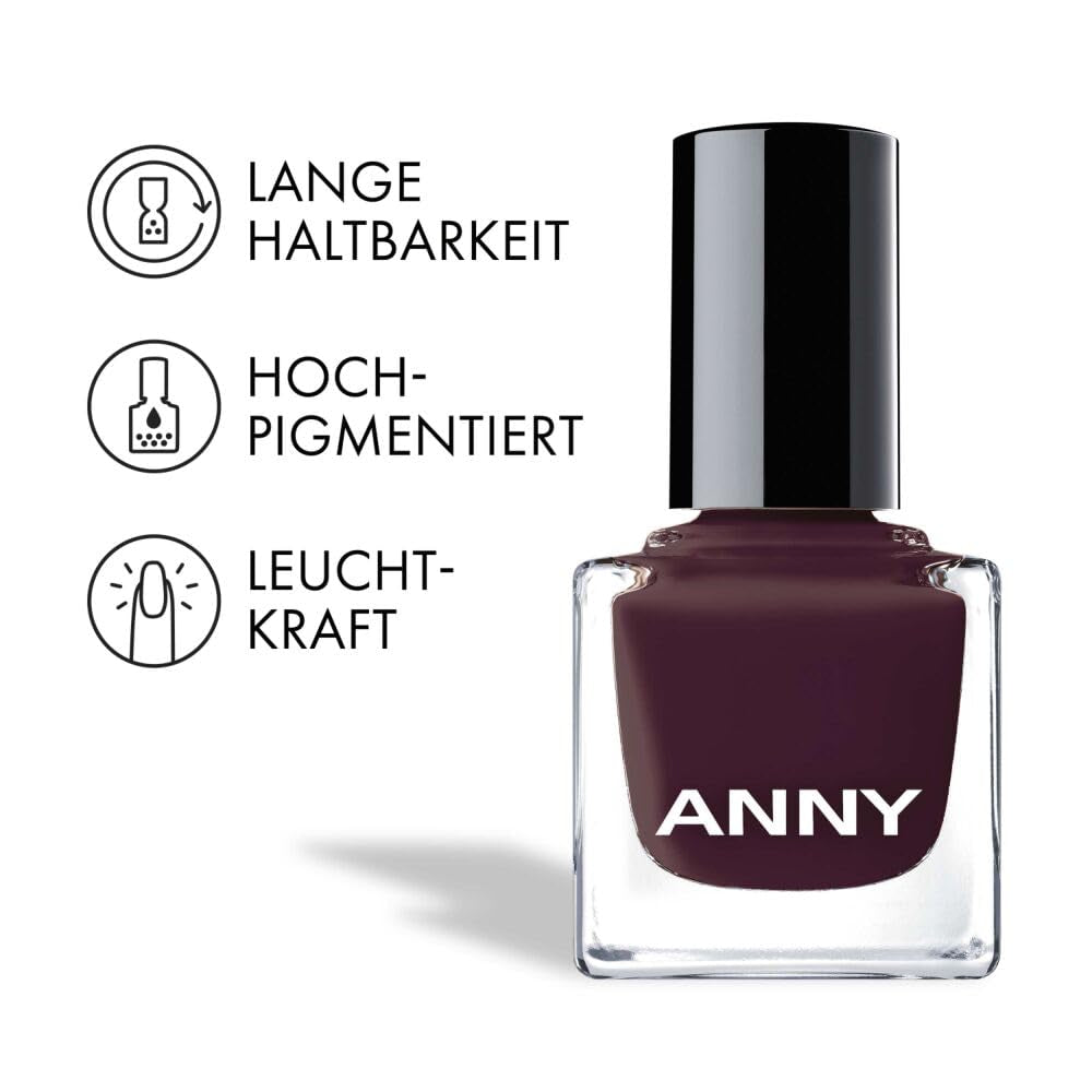Oja ANNY – Oja colorată de înaltă calitate cu strălucire de lungă durată, rezistentă la ciobire și cu uscare rapidă, culoare: Dresscode Luxury - 15 ml
