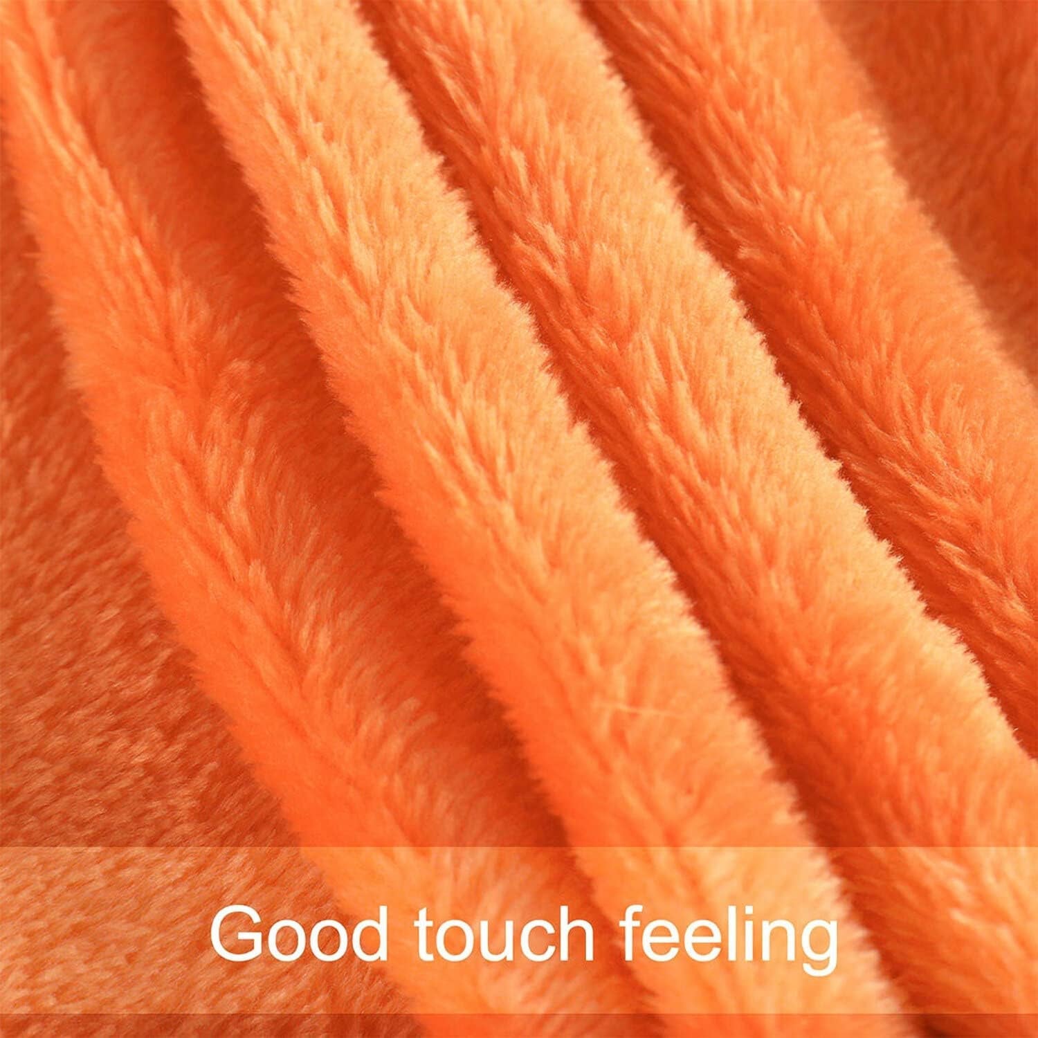 Sourcing Map Accogliente coperta coperta copriletto Morbida e calda coperta in pile come coperta per il divano Coperta per divano Soggiorno e morbida coperta Morbida coperta in peluche di lana Arancione 150X200Cm Letti e coperte Besuche den uxcell-Store