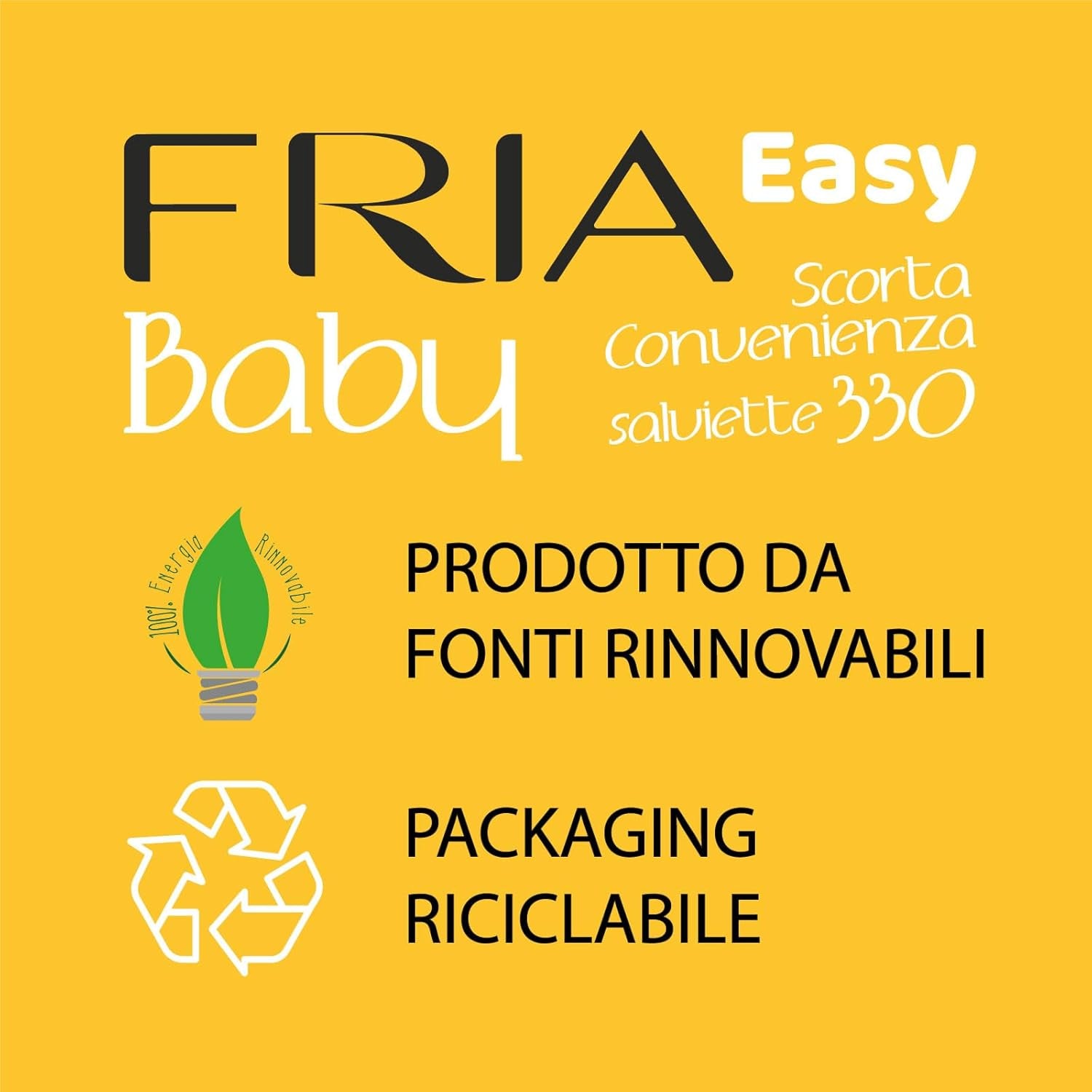 Salviette umidificate Easy Baby con Aloe Vera ed Estratto di Miele Idratante per la Pelle, Dermatologicamente Testate, Confezione da 330 Salviette