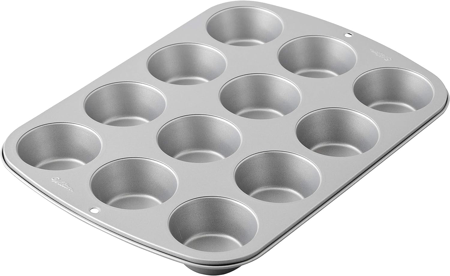 Wilton 03-3118 Stampo per cupcake/muffin, ricetta destra, antihaft, 12 vertiefungen, Grau Stampi e teglie Naty Shop