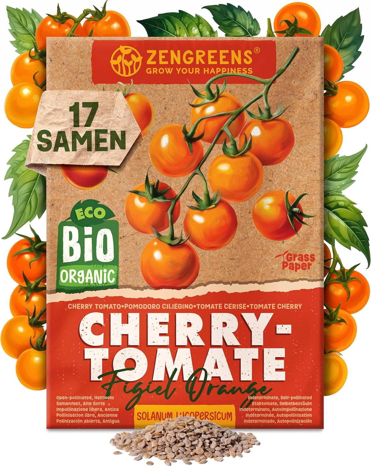 Semi di pomodoro biologico in set da 10 - 10 semi di pomodoro per una facile coltivazione in giardino, balcone o aiuola rialzata - Semi di piante - Piantine