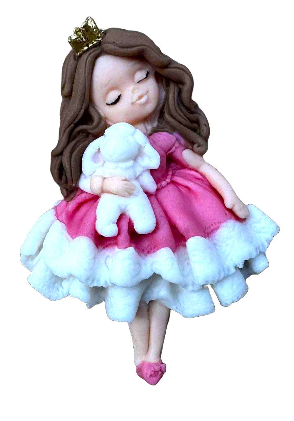 Decoratiune comestibila din pasta de zahar, Mica printesa Decoratiuni din Pasta de Zahar Nati Shop