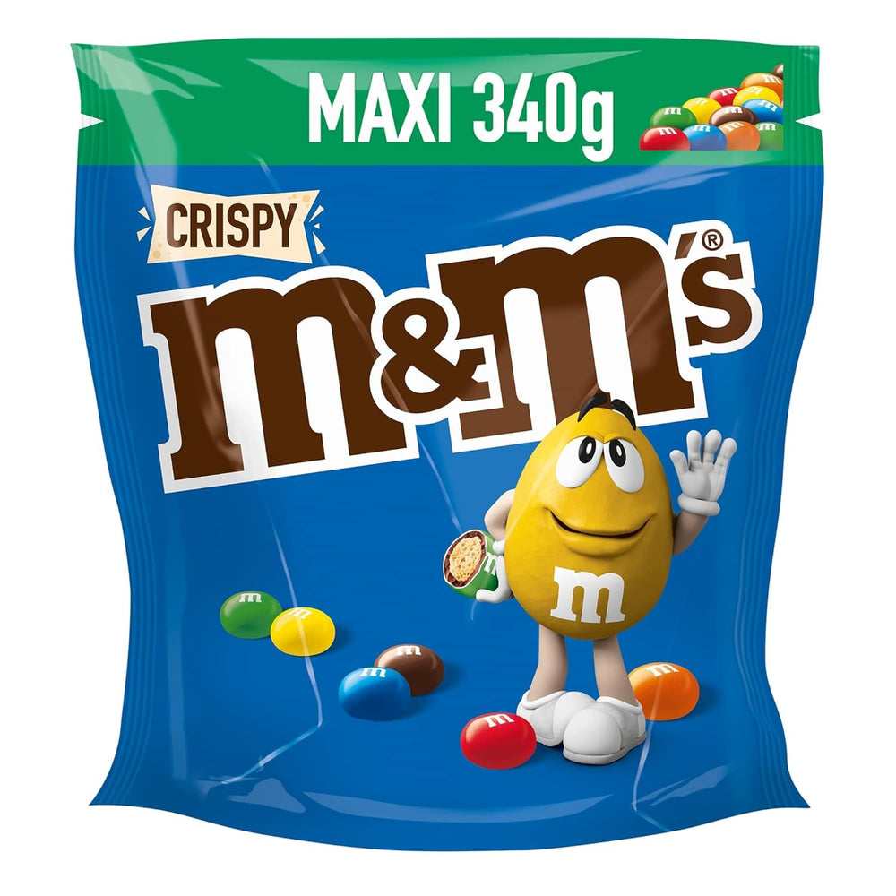 M&M'S Croccanti, gocce di cioccolato con nucleo croccante Naty Shop Caramelle al cioccolato croccanti 340G