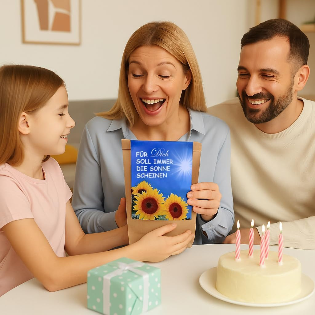 Regalo per le donne - Che il sole splenda sempre per te - Kit per la coltivazione del girasole, Borsa a sorpresa per idee regalo, Kit per piantare