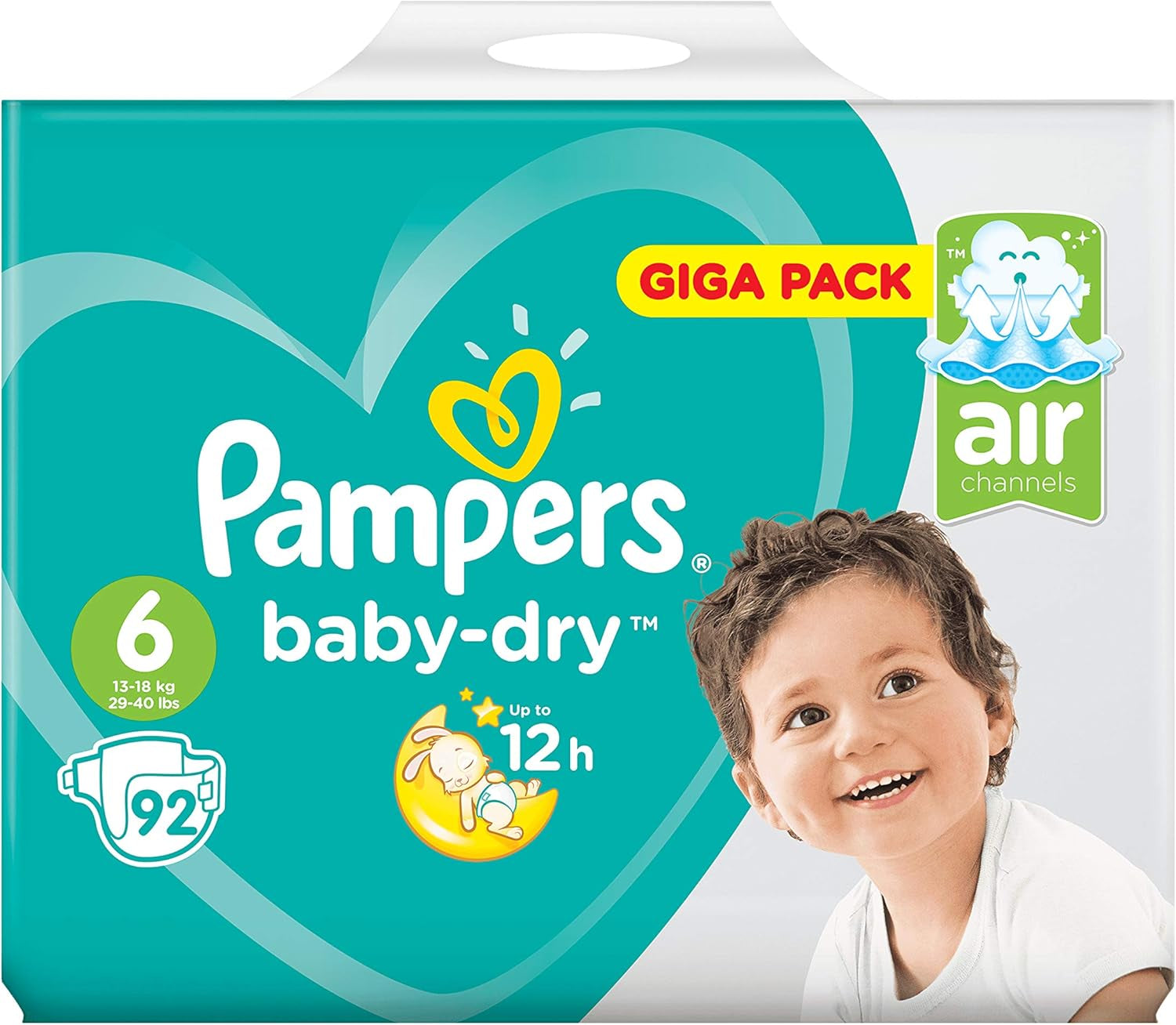 Pannolini Pampers 81657566 Pantaloni Baby-Dry, bianchi