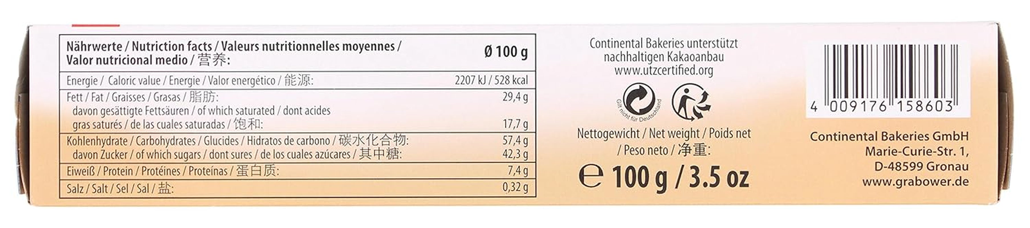 Napolitane Finesse cu ciocolată cu lapte – Napolitane crocante cu ciocolată, 100 g
