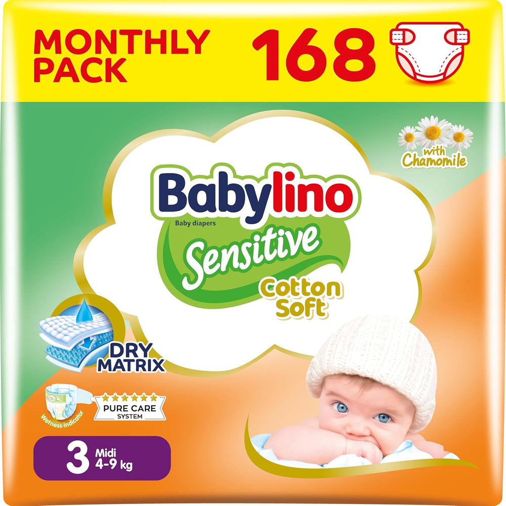 Pannolini per bambini Sensitive taglia 4, Maxi (8-13 kg), 20 pezzi