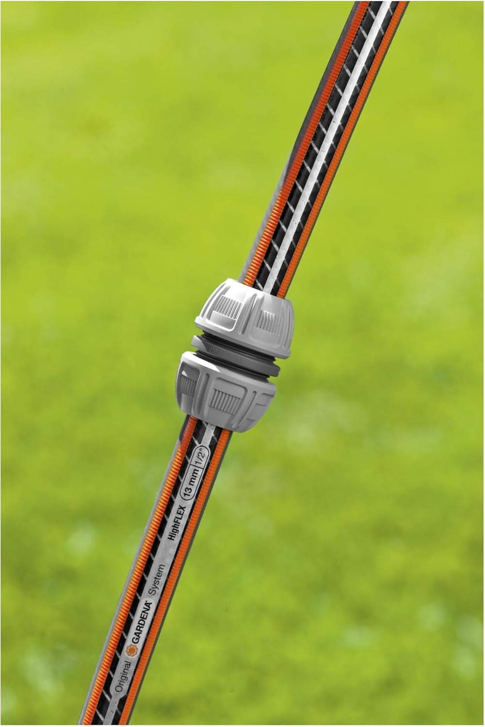 Reparator Gardena 13 mm (1/2 inch) și 15 mm (5/8 inch): Reparare rapidă și ușoară a furtunului fără unelte, Power Grip, forță mare de fixare, ambalat (18232-20)