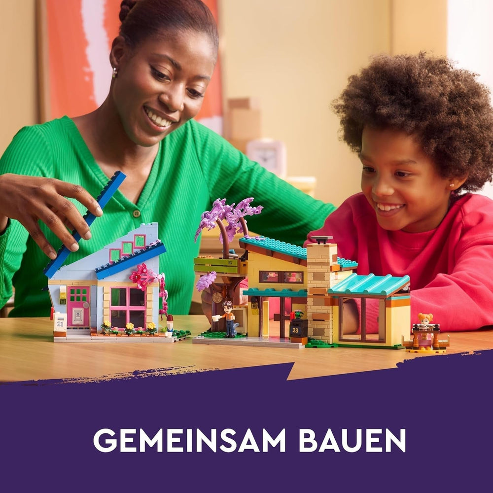 LEGO Friends Casa familiare Olly e Paisley, casa delle bambole con personaggi e accessori, set casa a due piani e casa sull'albero, regalo creativo per ragazze e ragazzi 7+ 42620 Set da costruzione Besuche den LEGO-Store