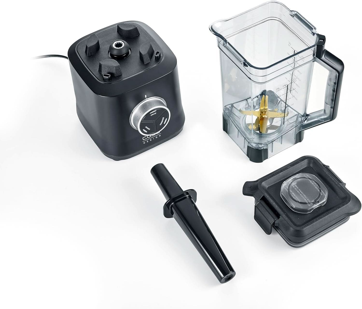 CASO Powerblender B 2000 - Robot da cucina professionale, 30.000 giri/min, 2000 Watt, miscelatore Tritan-Mix (2 L), Bpa-Frei, Pulse-, Shake-, Smoothie-Funktion, 8-Fach Messer-System Mit Titanbeschichtung Kitchen Naty Shop