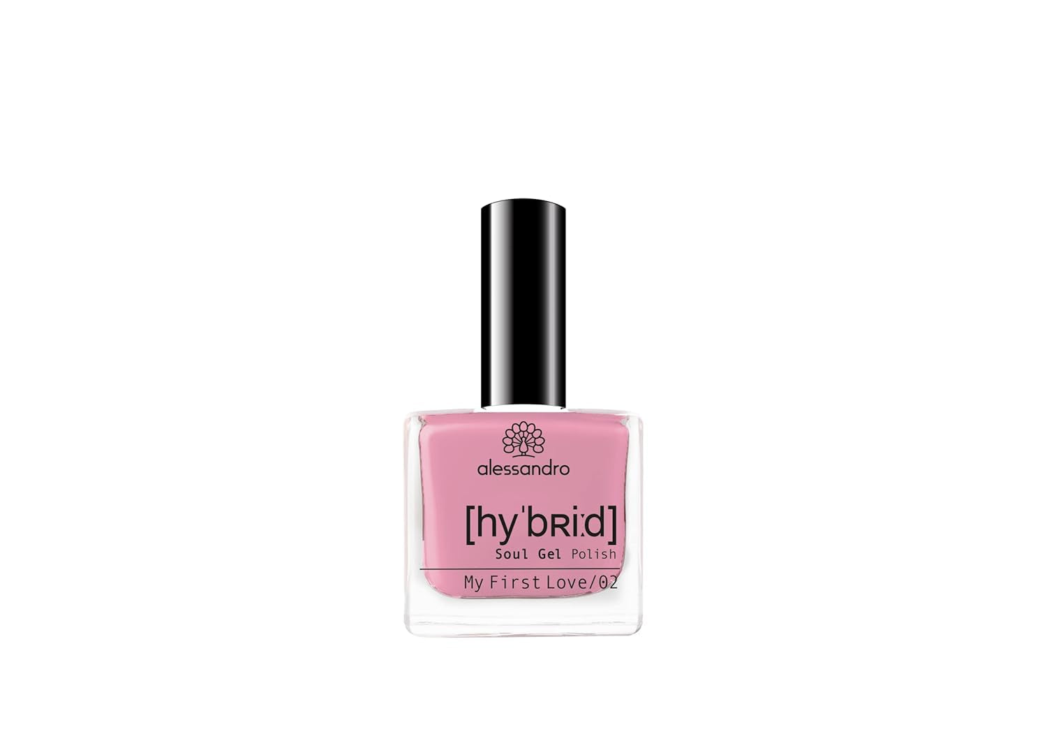 Smalto per unghie HYBRID alessandro Pink Melon - vibrante tonalità di rosa con fini particelle glitter - Unghie perfette in soli 3 passaggi, senza LED - dura fino a 10 giorni! 8 ml