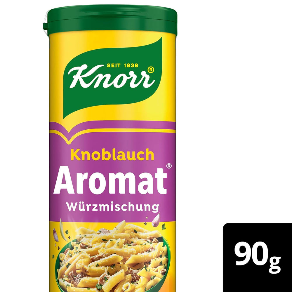 Knorr Würzmischung Garlic Aromat per piatti veloci per Würzen e Verfeinern di Pasta, Pizza, Gemüse e altro 90 g