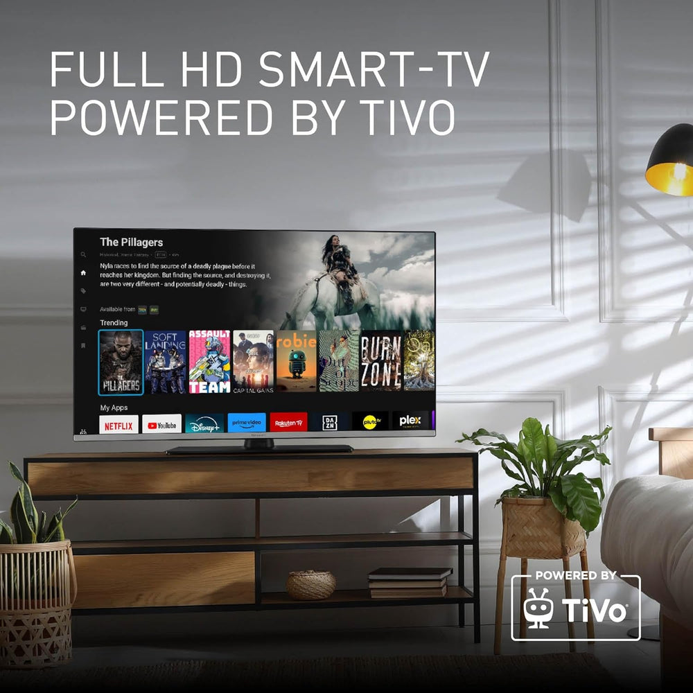 Panasonic TB-40S45AEZ, seria S45, televizor inteligent LED Full HD de 40 de inci, 2024, TiVo, control vocal Google și Alexa, mod de gaming, player media, HDR, HDMI, pentru o experiență vizuală excepțională
