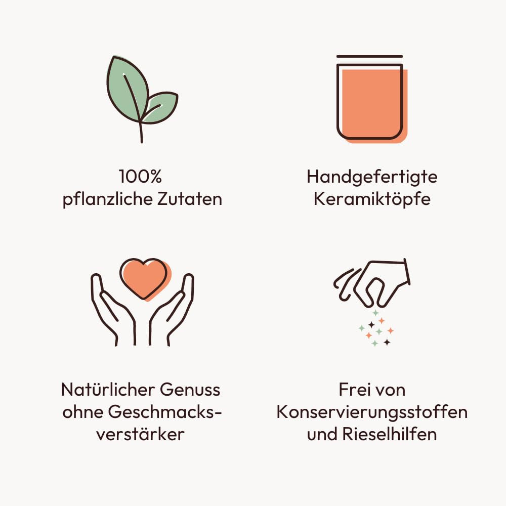 Potluck | Hamburger di spezie | Würzmischung im Keramiktopf | 100 g| Vegano, senza glutine e con ingredienti naturali