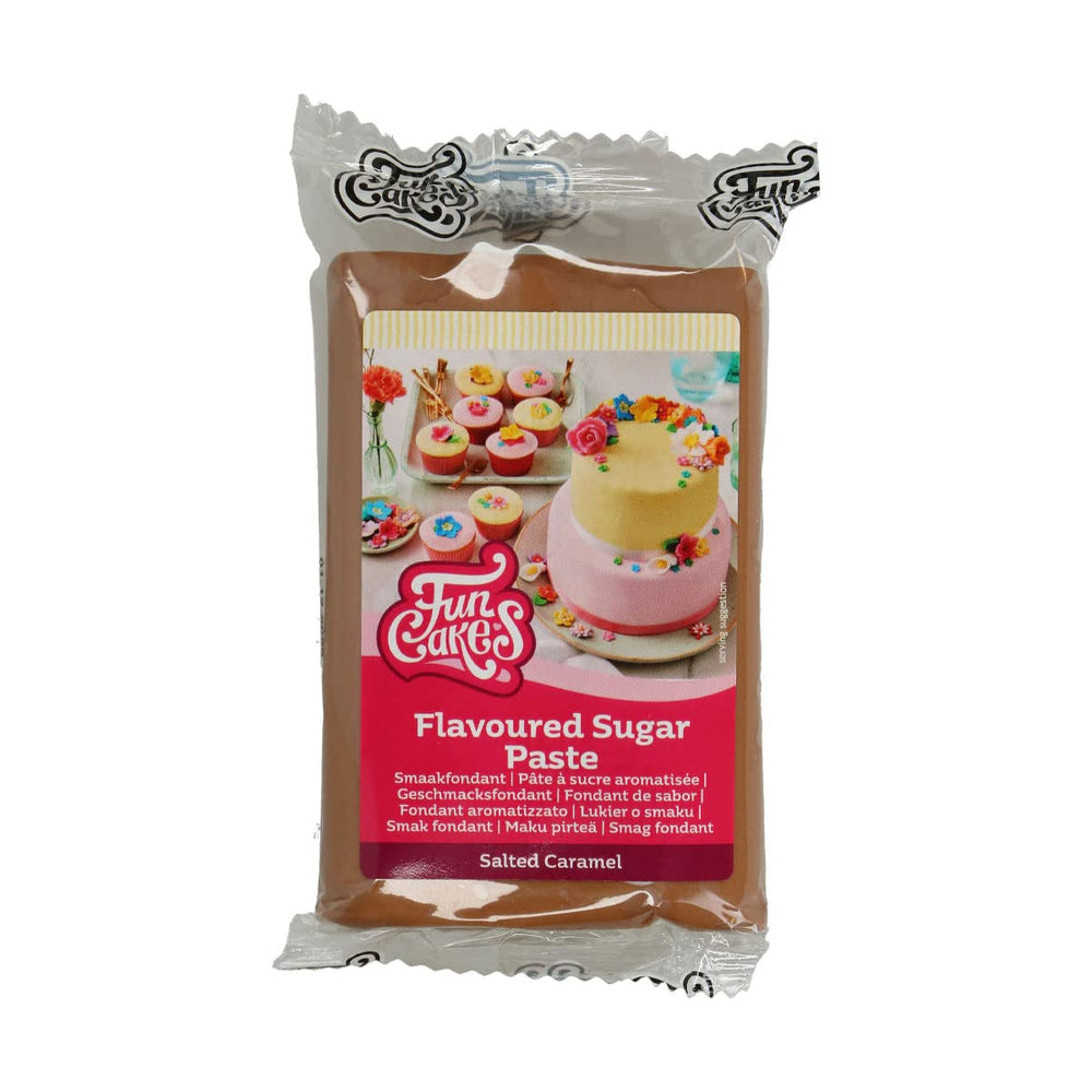 Fondant Funcakes cu aromă de bezea: Ușor de utilizat, fin, flexibil, moale și maleabil, perfect pentru decorarea torturilor, kosher și fără gluten. 1 kg