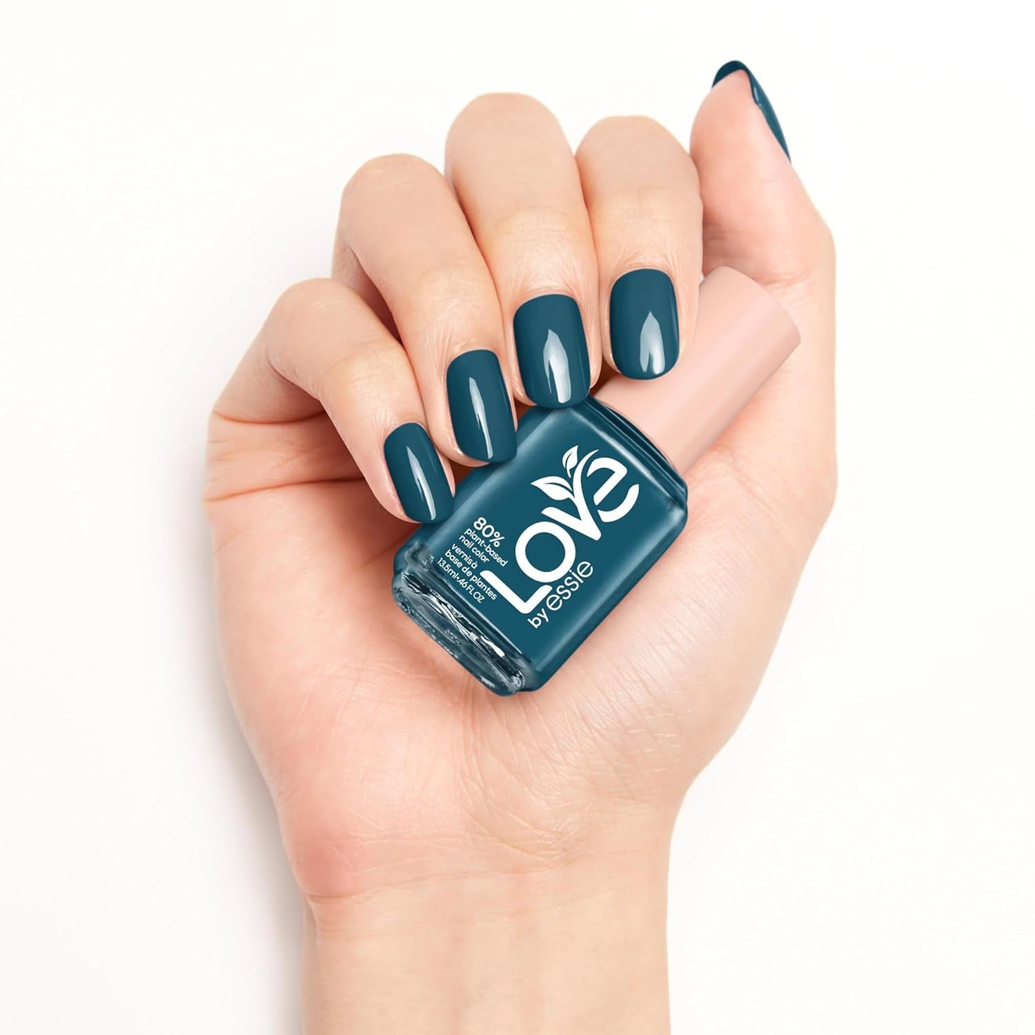 Smalto per unghie Essie a lunga tenuta con finitura cremosa, tempo di asciugatura breve e poche scheggiature, formula vegana, LOVE by Essie, colore: n. 200 doin' my best, verde intenso, 1 x 13,5 ml