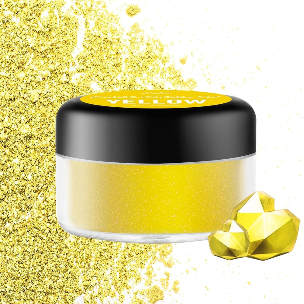 Glitter commestibili, 10 grammi, vari colori Glitter Naty Shop Giallo