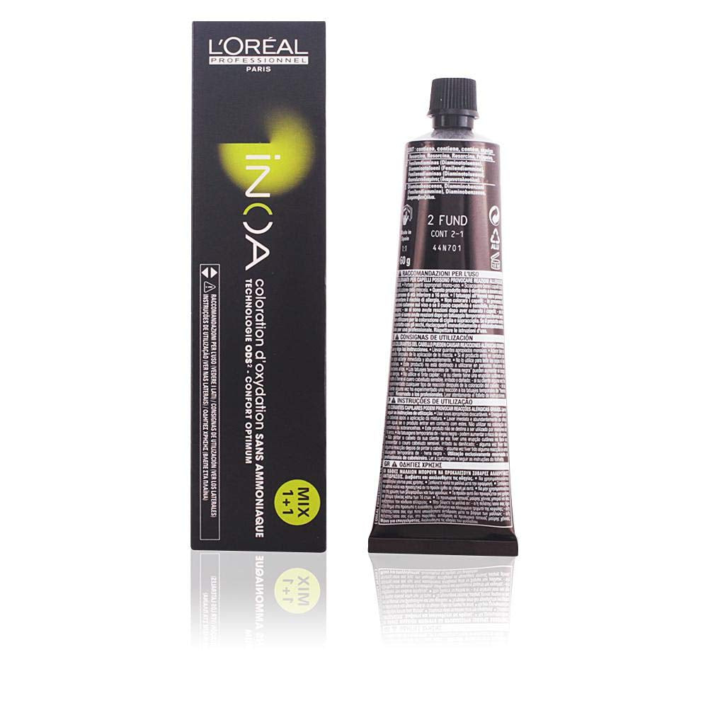 L'Oréal Professionnel INOA Colorație oxidativă fără amoniac 4 maro mediu, 1 pachet, (1x 60 ml)