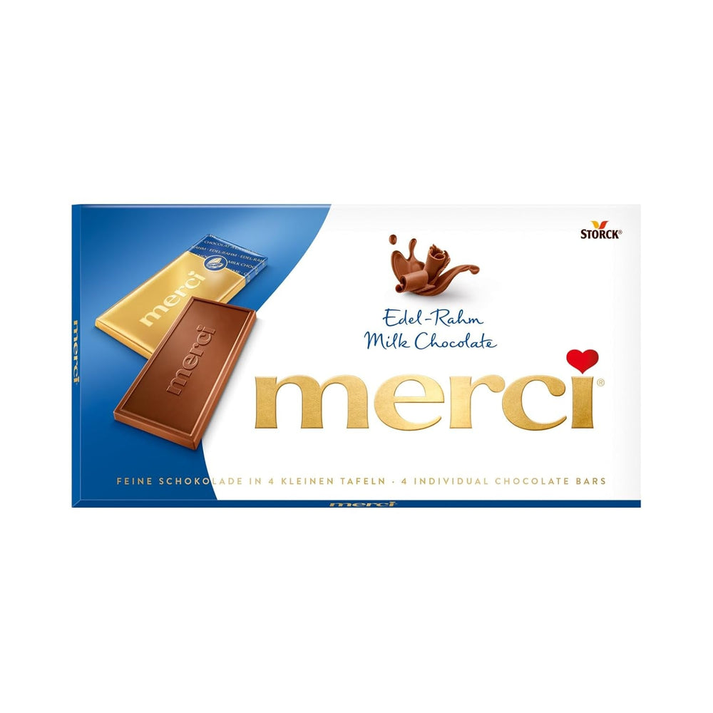 Tavoletta di cioccolato alla crema Merci, 100 grammi Naty Shop Caramelle al cioccolato 100 grammi Crema nobile