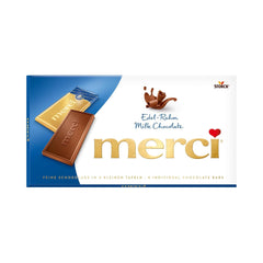 Tavoletta di cioccolato alla crema Merci, 100 grammi Naty Shop Caramelle al cioccolato 100 grammi Crema nobile