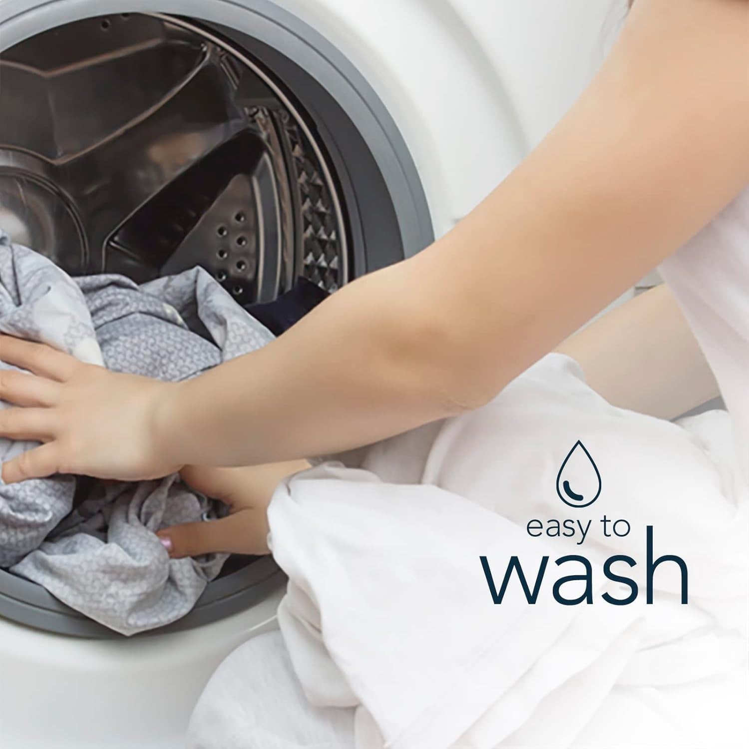 Piumino antiallergico Snuggledown Freshwash, 13.5 Tog Winter Warm, cotone, bianco, letto singolo Trapunte e trapunte Naty Shop