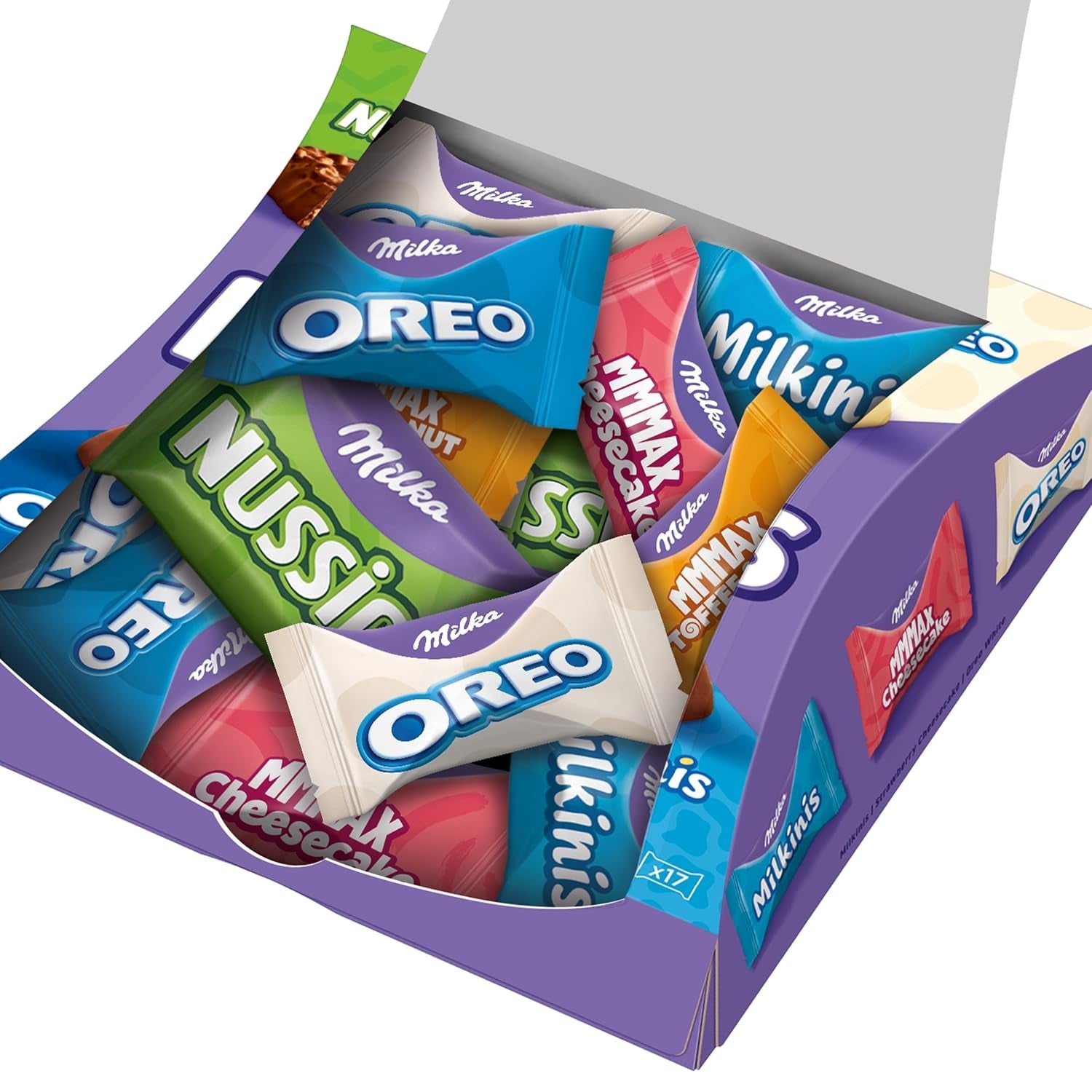 Amestec de praline de ciocolată, Milka Favourites, 158 grame Bomboane de Ciocolata Naty Shop