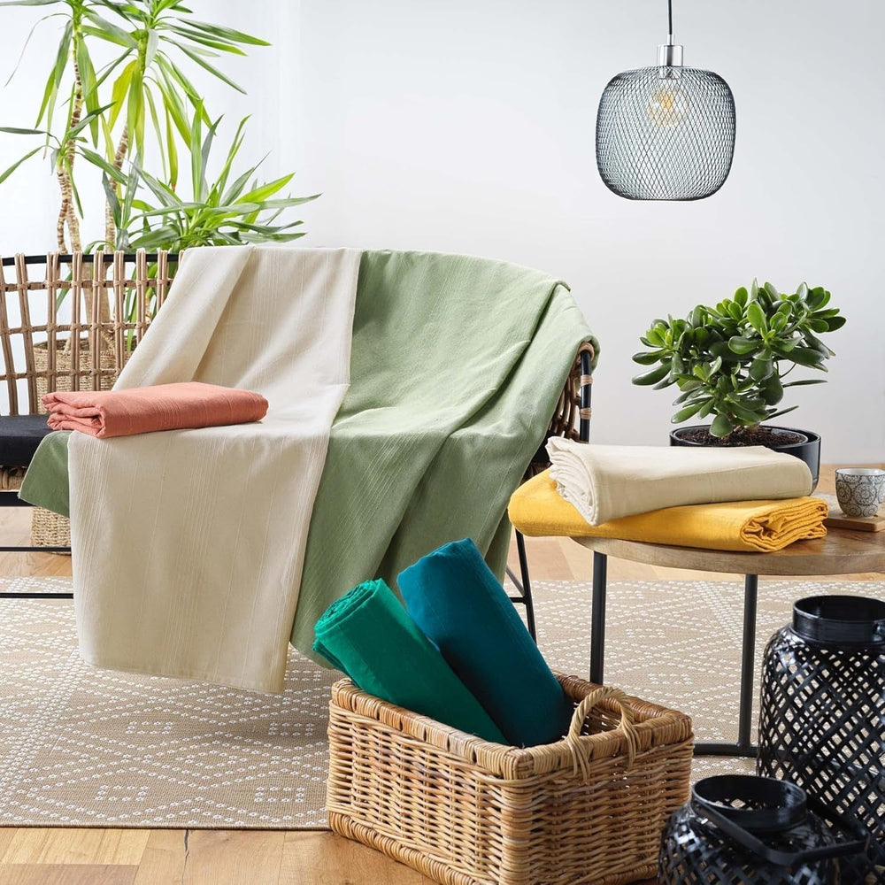 Douceur D'Intérieur, Coperta (220 X 240 Cm) Lucile Curry, Policotone, Unicolor Douceur d'Intérieur Letti e Coperte