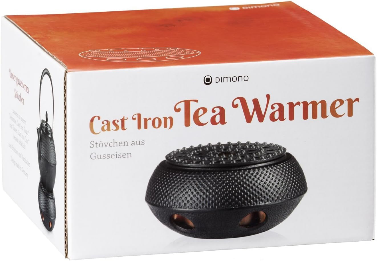 Set de ceai tradițional din fontă Dimono: ceainic, încălzitor și 2 cești de ceai