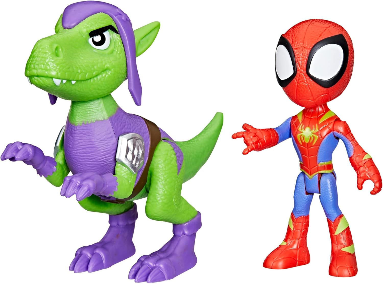 Marvel Spidey And His Super Friends Dino-Webs Spidey-Rex & Miles "Spin" Morales Spider-Man Action Figure Set Action figures Naty Shop Raptor Spidey