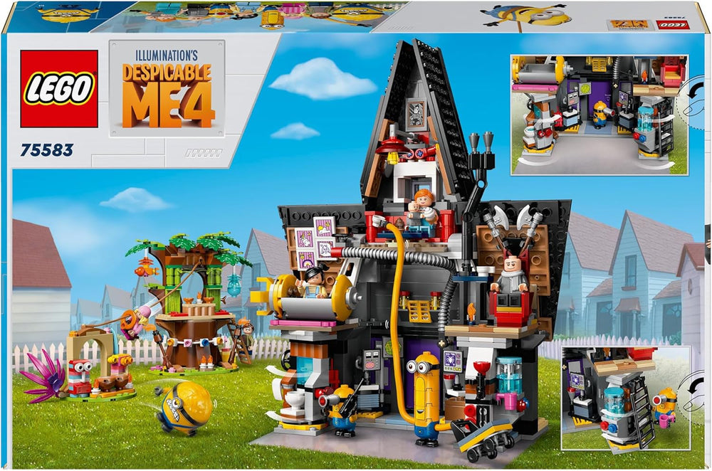LEGO I - Semplicemente Incorreggibile 4 Villa della Famiglia di Gru e Minions I - Semplicemente Incorreggibile 4 Playset Film Giocattolo per Bambini Regalo per Ragazzi e Ragazze da 8 Anni in su 75583 Set da Costruzione Beuche den LEGO-Store
