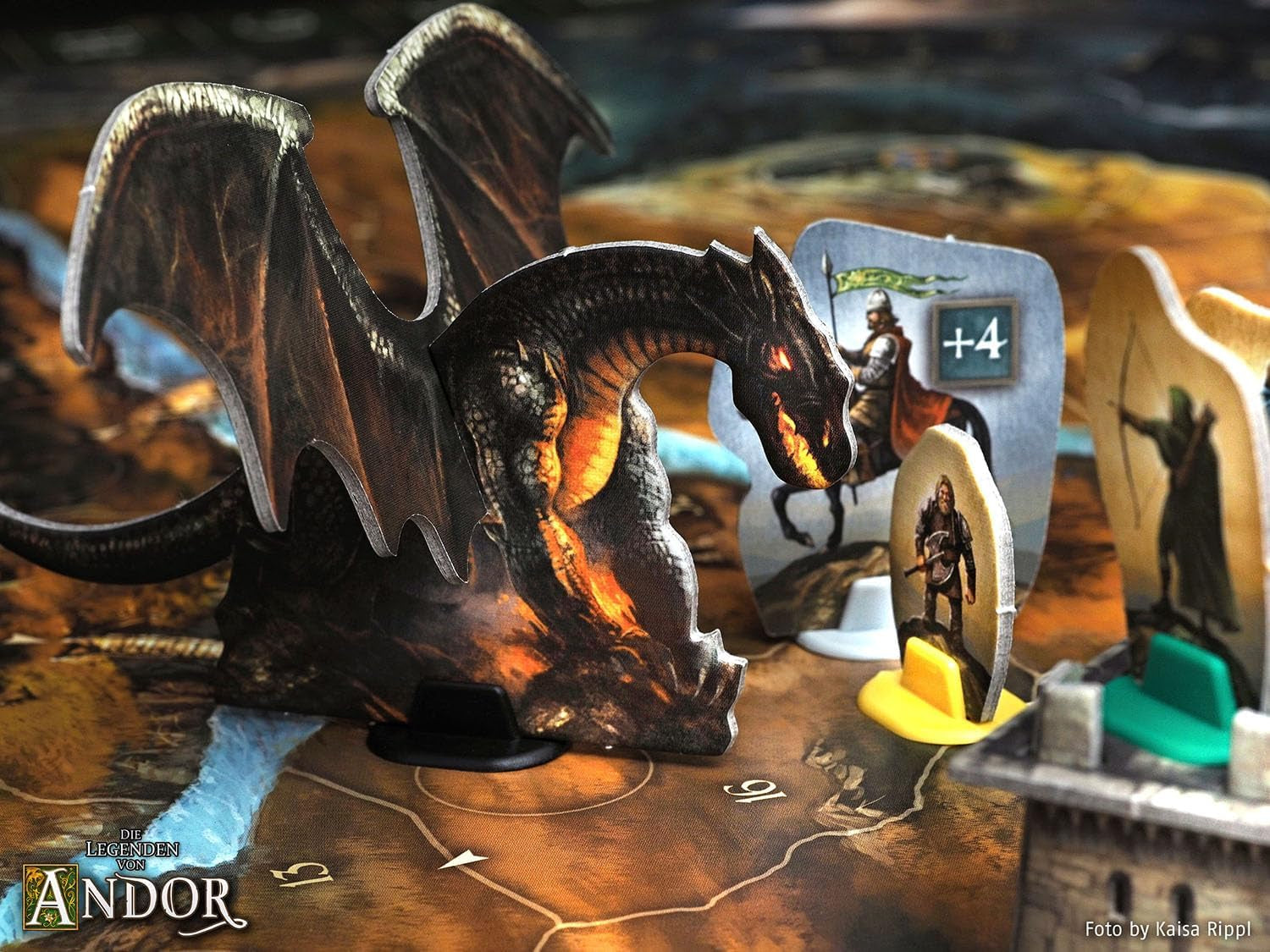 Kosmos 683122 Legends of Andor - Big Box, gioco base (Kennerspiel des Jahres 2013) ed espansioni aggiuntive, Fantasy Classic, gioco da tavolo fantasy cooperativo, dai 10 anni in su