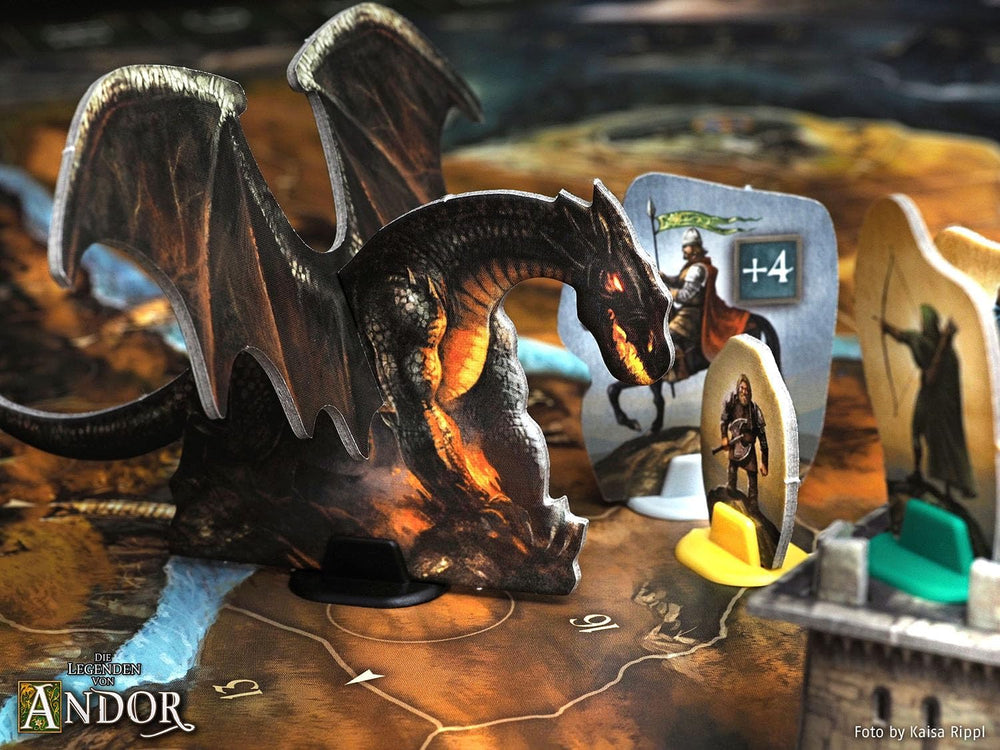 Kosmos 683122 Legends of Andor - Big Box, gioco base (Kennerspiel des Jahres 2013) ed espansioni aggiuntive, Fantasy Classic, gioco da tavolo fantasy cooperativo, dai 10 anni in su