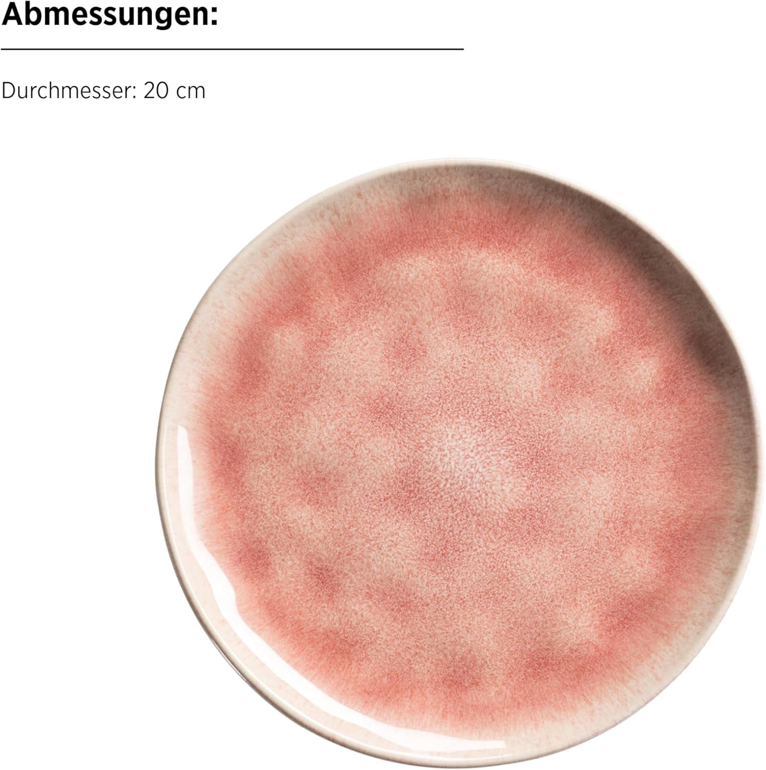 MÄSER 934111 Serie Frozen, Geschirr Set aus Keramik für 4 Personen, 16-teiliges Kombiservice mit organischen Formen, in beere gesprenkeltes Service, Berry