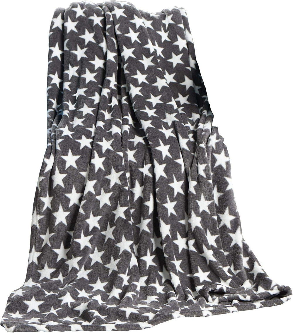 Celinatex pătură pufoasă 150 X 200 Cm Bordeaux pătură canapea canapea pătură moale stele Microfibre Fleece Oeko-Tex Moonlight Paturi si Cuverturi Besuche den CelinaTex-Store Stele gri 150 X 200 Cm