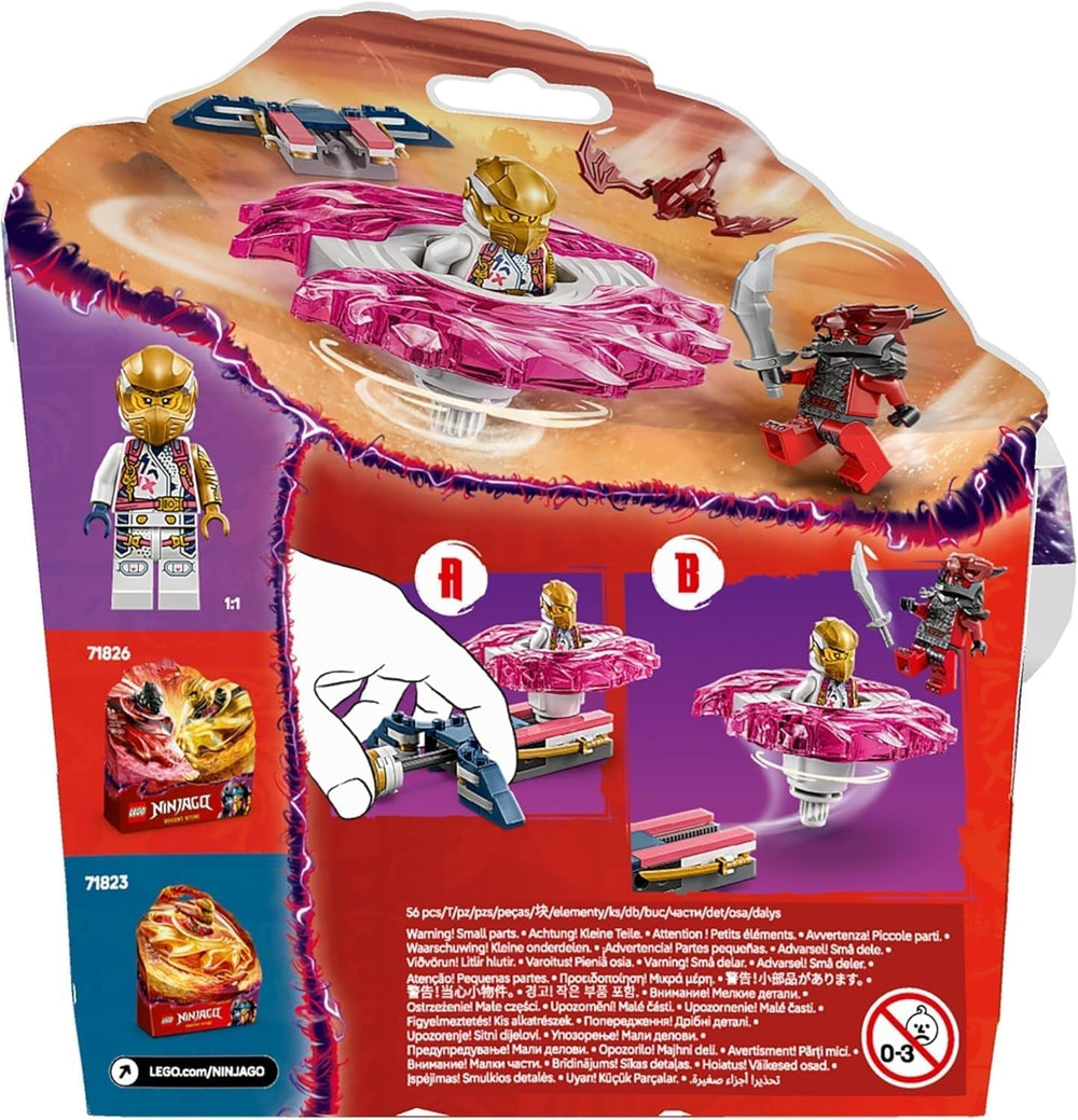 LEGO NINJAGO Spinner Spinjitzu del drago di Sora - Giocattolo ninja d'azione con 2 minifigure - Piccolo set da gioco per bambini - Idea regalo per ragazzi e ragazze di 6 anni 71824 Set da costruzione Besuche den LEGO-Store