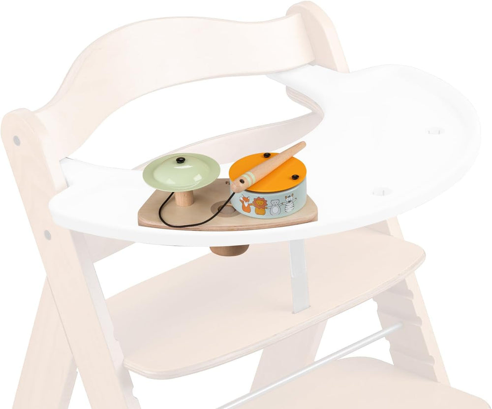 hauck Play Music, Zebra - Xilofon joc muzical de la 12 luni Compatibil cu placa de joc Play Tray pentru Alpha+, Beta+ și Arketa scaun înalt din lemn, jucărie din lemn pentru copii Promovează coordonarea ochi-mână Jucarii Bebe Naty Shop Joaca tobe S, Hauck Animale Atașament pentru o singură piesă