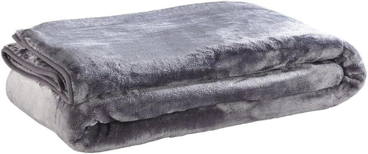 Amago - Coperta confortevole, effetto cashmere, 220 X 240 cm - antracite Letti e coperte Amago Coperta confortevole antracite 220 X 240 cm