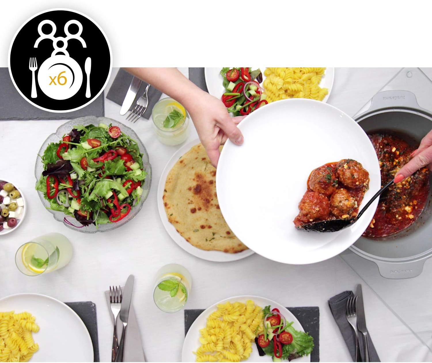 Pentola a cottura lenta digitale Crock-Pot Saute con Duraceramica 5 litri, CSC026X Pentola a cottura lenta Naty Shop