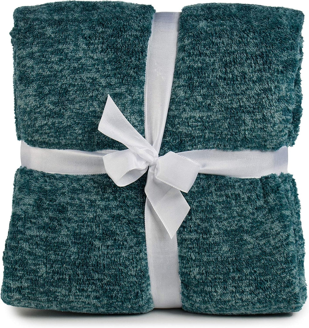 Gözze - Coperta vivente e confortevole marmorizzata, 150 X 200 cm - Petrol Letti e coperte Besuche den Gözze-Store