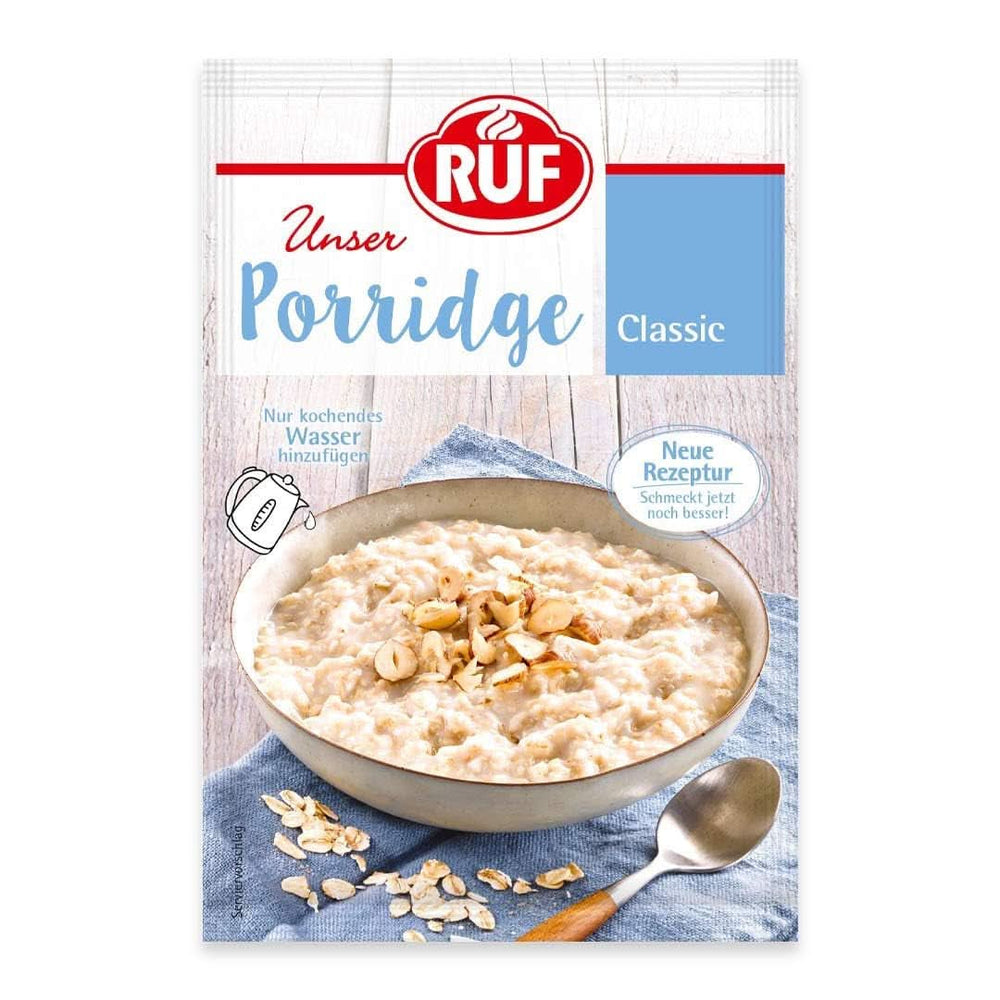 RUF Porridge Raspberry White Choc, Porridge istantaneo con pezzetti di lamponi e cioccolato bianco grattugiato, 65 grammi Cereale Naty Shop 65 grammi Classico