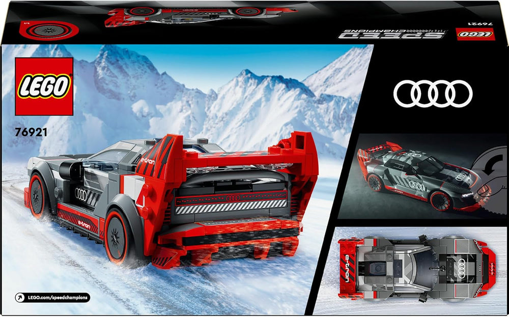 LEGO Speed Champions Set auto da corsa Audi S1 E-Tron Quattro con auto giocattolo da costruire, giocare ed esporre, modello di auto per bambini, regalo per ragazzi e ragazze di 9 anni 76921 Set di costruzione Besuche den LEGO-Store